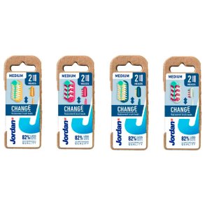 Jordan Tannbrster Skift 2 stk. Refill Medium