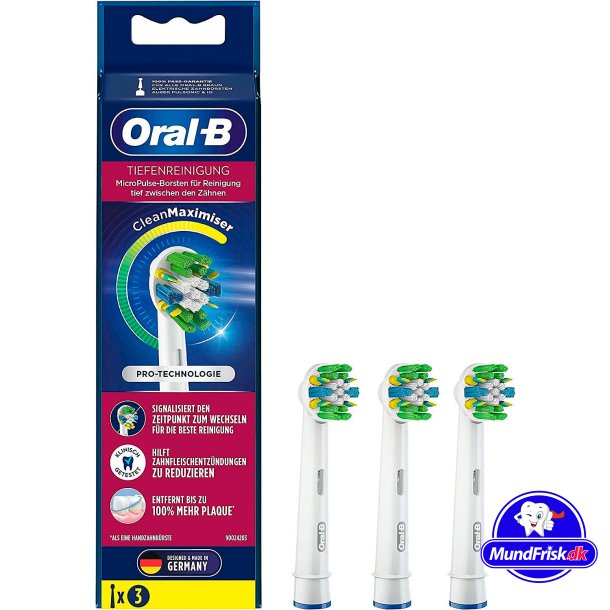 Oral-B FlossAction Brstehoveder CleanMaximizer  3 stk.