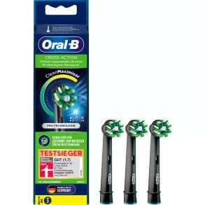 Oral-B Black CrossAction CleanMaximizer Brstehoveder 3 Stk.