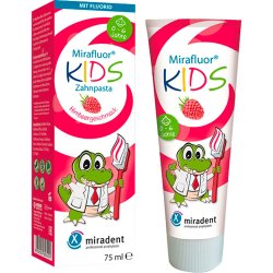 Barntandkrm Xylitol Miradent Mirafluor Kids 75ml