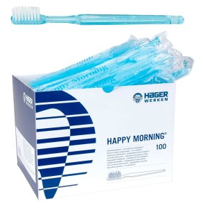  Engangstannbrster 100 stk. Med Hager Werken tannkrem