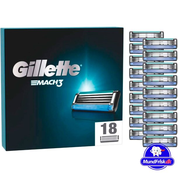 Gillette Mach3 18 stk. Barberblade