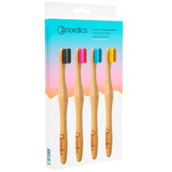 Hllbara tandborstar 4 st. Nordisk bambu