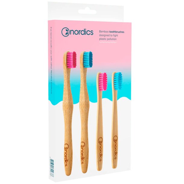 Hllbara tandborstar 4 st. Nordics familjepaket