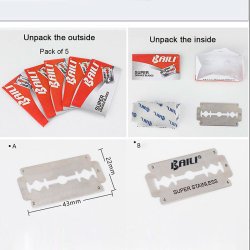 Baili Barberblader 5 stk Super Orange