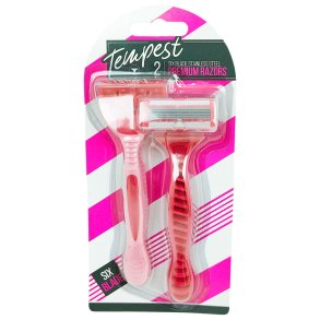 Barberskrabere 2 stk. Tempest Ladies Disposable Six Blade Razors