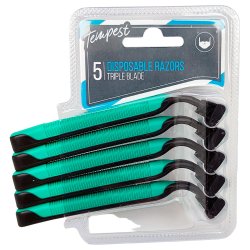 Engangsskrabere Tempest Mens Disposable Triple Blade Razors