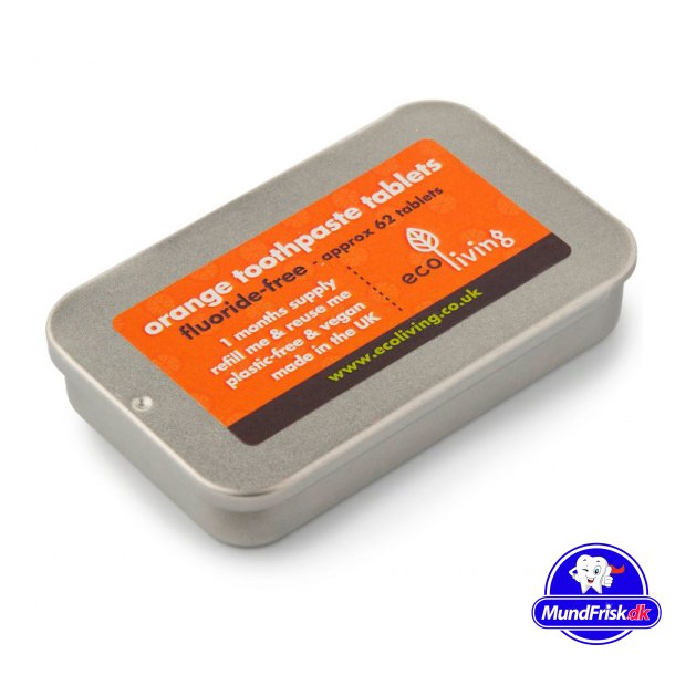 EcoLiving Tandpasta Tabletter Dse Orange Fluorfri