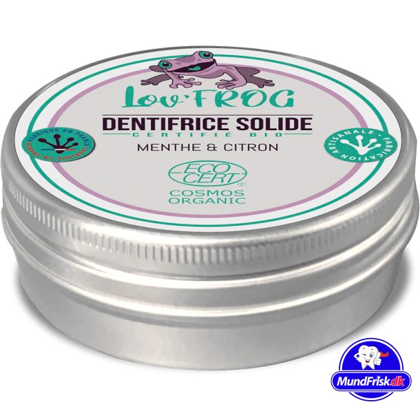 kologisk Tandpasta Solid LovFrog Mint &amp; Citrus