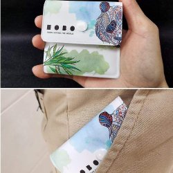 Pocket Askfat Abstrakt Motiv Djur