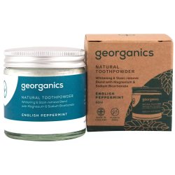 Naturlig tandkrm Powder Georganics engelsk pepparmynta