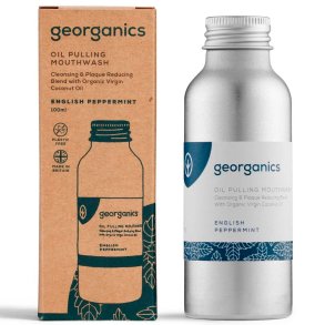 Organic Oil Pulling Georganics Peppermint Munvatten 100 ml