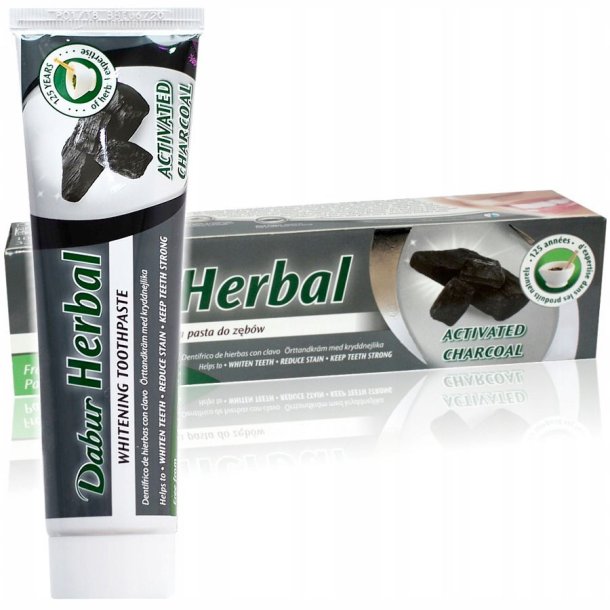 Whitening Tandpasta Ayurvedisk DABUR Herbal Charcoal 100 ml