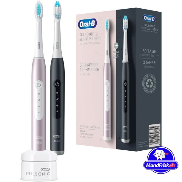 Oral-B Elektrische Zahnbrsten Pulsonic DUO SlimLuxe 4900 Black + Rosegold