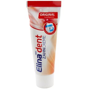 Tandpasta i rejsestrrelse Elina Dent Original Karies-beskyttelse