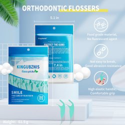 Tandtrdsbjler uden PFAS Kingubznis 50 stk. Floss Picks