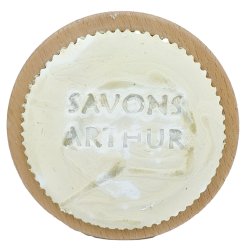 kologisk barberspe Savons Arthur 100 gr. + Bambusskl