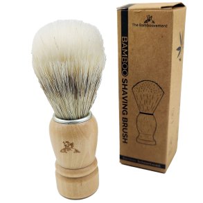 Miljvennlig bambusbarberbrste Bamboovement barberbrste