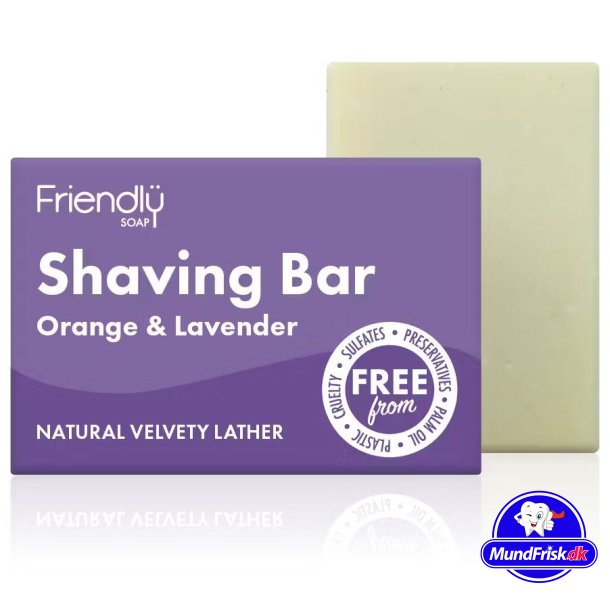 Rasierseife, pflanzenbasierte, Friendly Soap Orange und Lavendel