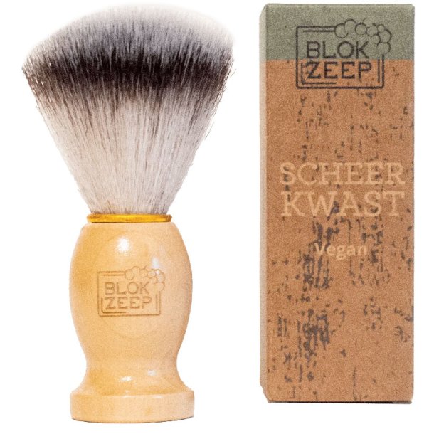 Vegansk barberkost Blokzeep bambus barberkost