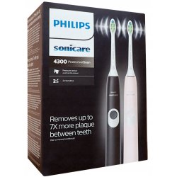 Philips Sonicare DUO Pink + Sort El-tandbrster ProtectiveClean 4300
