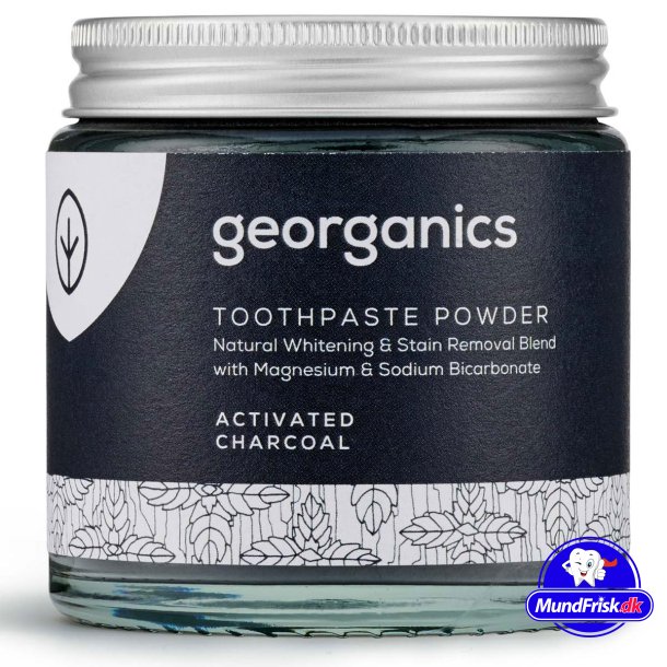 Naturlig Tandpasta Pulver Georganics Activated Charcoal 120 ml