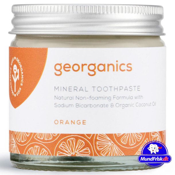 kologisk Mineral Tandpasta Georganics Orange Fluorfri