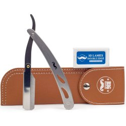 Shavette Big Moustache Grey Barberkniv