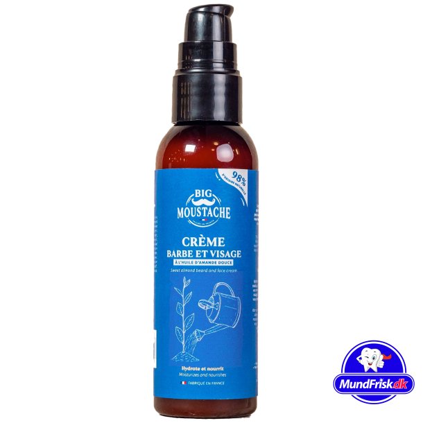Naturlig skjegg- og ansiktskrem Big Moustache Crme Barbe et Visage