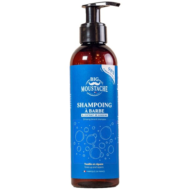  Naturlig Skgshampoo Big Moustache Spampoing a Barbe