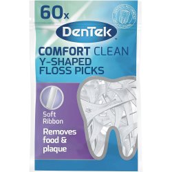 60 st. Tandtrdshllare DenTek Comfort Clean Floss Picks