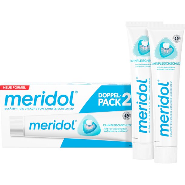 2 x Meridol Tandpasta Mod Isninger &amp; Flsomt Tandkd