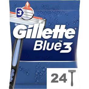 Gillette 24 stk Blue3 Smooth Engangsskrabere