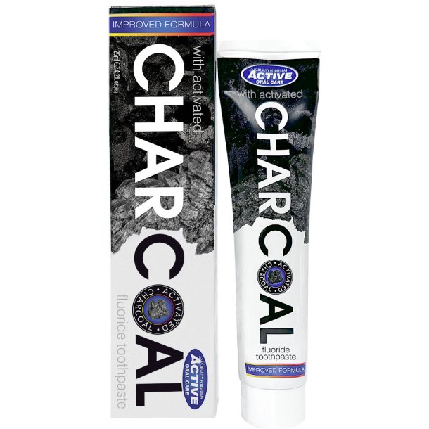 Whitening Tandpasta Active Oral Care Charcoal 125 ml