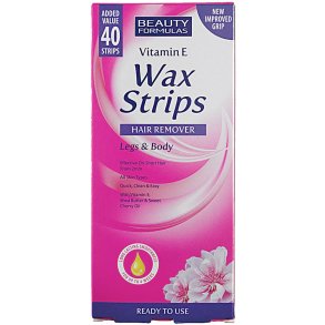 Hrborttagning Vaxremsor Beauty Formulas Kallvax 40 st.