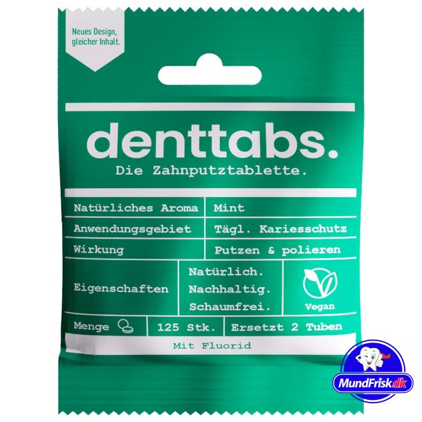 DentTabs Zahnpastatabletten mit Fluorid 125 Stk.