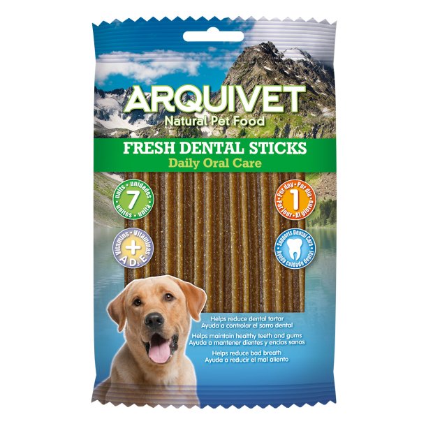Arquivet Fresh Dental Sticks � daglige tyggepinde til hunde, 7 stk.