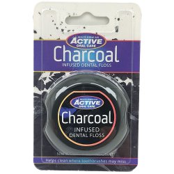Tandtrd utan PFAS Active Oral Care Charcoal 50 mtr.
