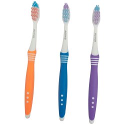 3 stykker. Tannbrster Active Oral Care Control Action Medium