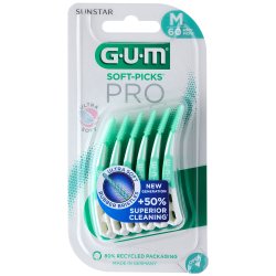 GUM Soft Picks 60 Stk. PRO Spaltbrsten Medium