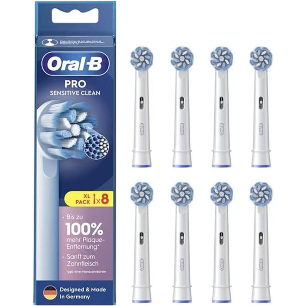 Oral-B PRO Sensitive Clean Brstehoder 8 stk.