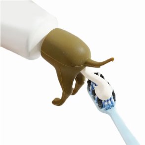 Pooping Dog Butt Tandpasta Dispenser Besrgende Hund