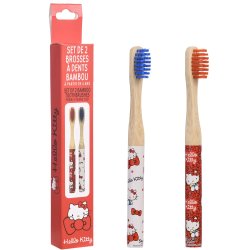 Hello Kitty Bambus Tandbrster til brn 2 stk.
