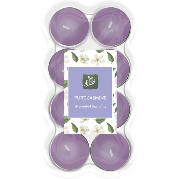 Duftlys 16 stk. Ren Jasmine Pan Aroma