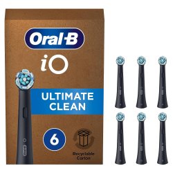 Oral-B iO 6 st. SVART Ultimate Clean borsthuvuden