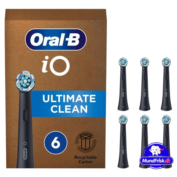 Oral-B iO 6 Stk. BLACK Ultimate Clean -Brstenkpfe