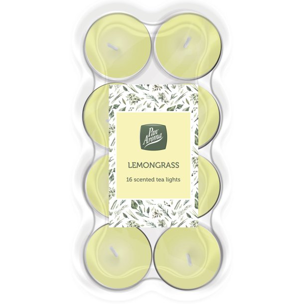 Doftljus 16 st. Lemongrass Pan Aroma