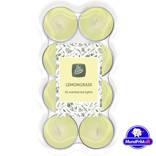 Duftlys 16 stk. Lemongrass Pan Aroma