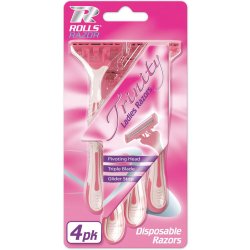 Engangsskrabere Rolls Razor Trinity Ladies 4-pk.
