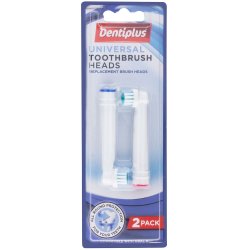 Brstehoder for Oral-B 2 stk. Dentiplus kompatibel